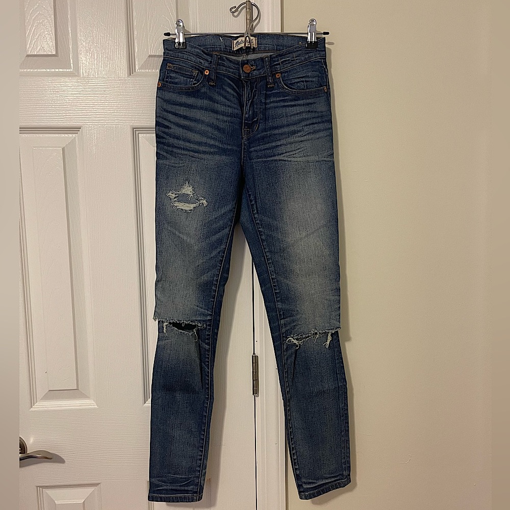 LIKE NEW Madewell high-waisted skinny jeans